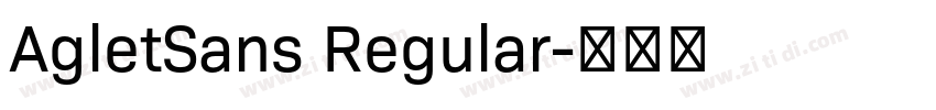 AgletSans Regular字体转换